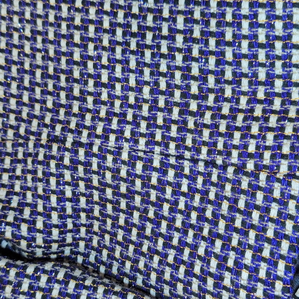 J. Crew Silk Blend Tweed shimmer Blazer Basket Weave - Picture 9 of 9
